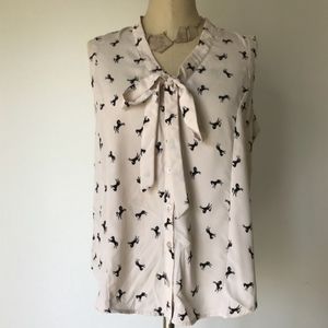 Chloe K Nordstrom horse tie front size large